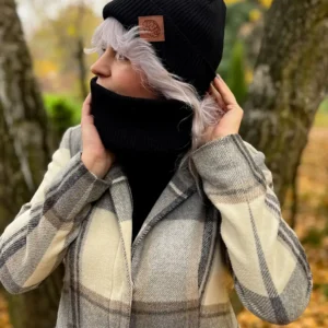 Bawełniany mały komin „Czarny”