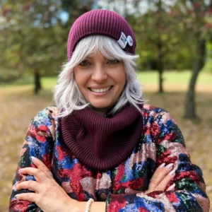 Bawełniany mały komin „Bordo”